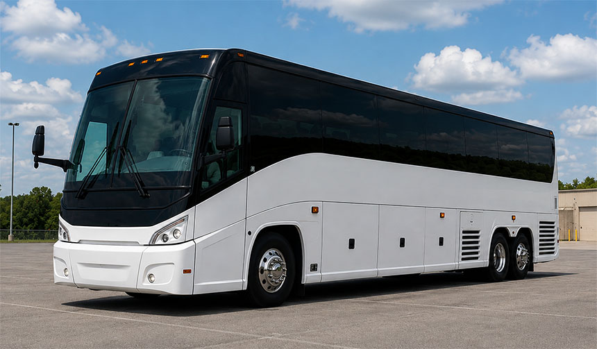 56-passenger charter bus in New Orleans, LA